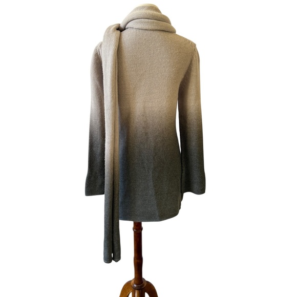 MARC CAIN SWEATER CARDIGAN SCARF SET WOOL ALPACA BLD COZY CHIC LUXURY KNIT 2 - Picture 7 of 12